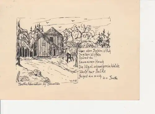 Ilmenau Goethehäuschen gl1934 75.579