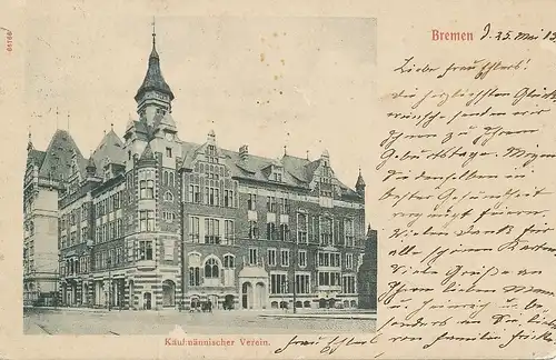 Bremen Kaufmännischer Verein gl1903 116.343