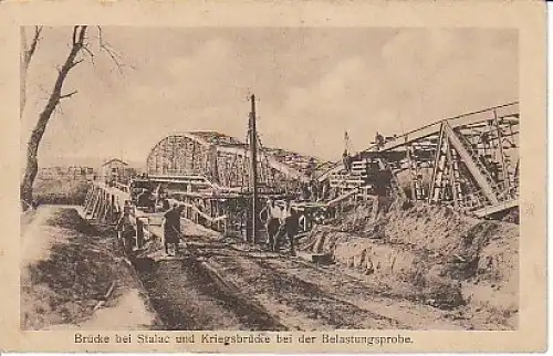 1.WK Brücke und Kriegsbrücke bei Stalac ngl B0.607