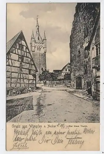 Wimpfen a.N. Der blaue Thurm bahnpgl1905 42.445