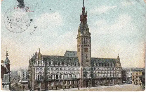 Hamburg Rathaus gl1907 49.760