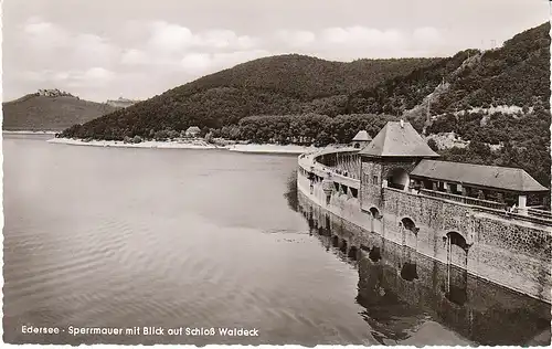 Edersee Talsperre Blick >>Schloß Waldeck ngl 49.768