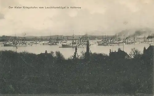 Kieler Kriegshafen vom Leuchtturmhügel gl1916 114.737