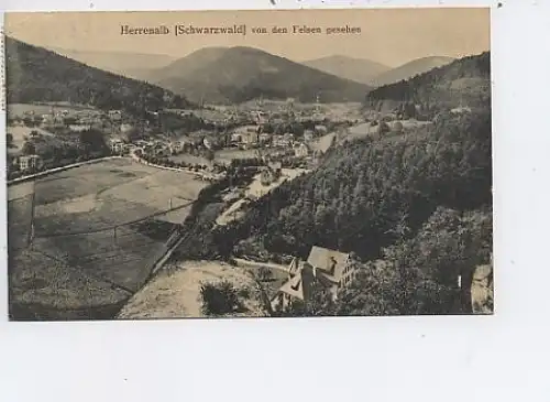 Herrenalb Schwarzwald Blick von de Felsen gl1919 44.274