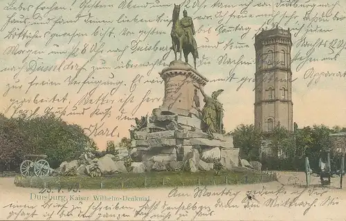 Duisburg Kaiser Wilhelm-Denkmal gl1903 100.738