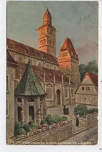 Überlingen Münster mit Ölberg glca.1910 42.348