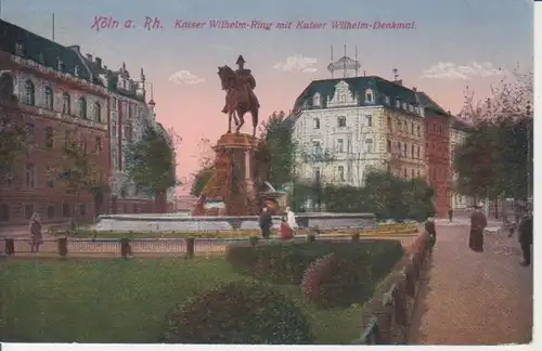 Köln Kaiser-Wilhelm-Ring mit Denkmal ngl 202.006