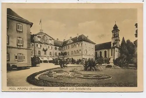 Insel Mainau Schloss und Schlosskirche ngl 42.622