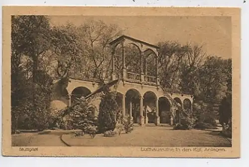 Stuttgart Lufthausruine in den Kgl. Anlagen ngl 42.628