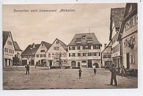 Dornstetten Marktplatz Apotheke Brunnen ngl 42.367