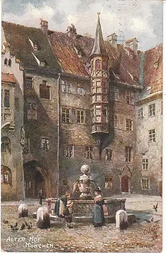 München alte Residenz alter Hof FLOWER gl1916 49.972