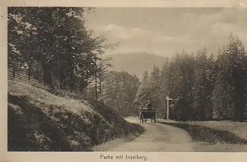 Partie mit Inselberg u.Kutsche feldpgl1918 B1.968