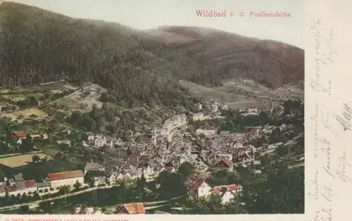 Wildbad von der Paulinenhöhe gl1903 76.730