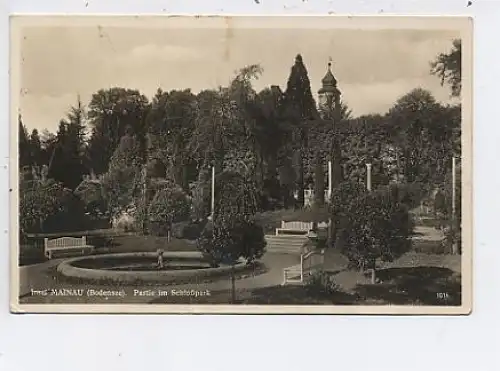 Insel Mainau Partie im Schlosspark gl1934 42.763