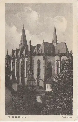 Friedberg i.H. Stadtkirche gl1920 49.423