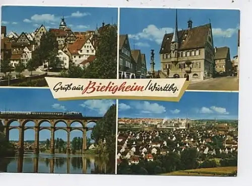 Gruß aus Bietigheim Teilansichten gl1968 44.966