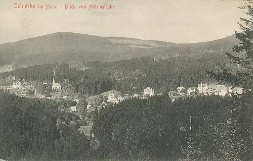 Blick von Helenenruh auf Schierke ngl 111.334