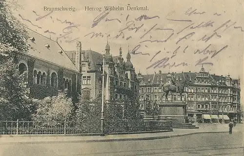 Braunschweig Herzog Wilhelm Denkmal feldpgl1916 116.621