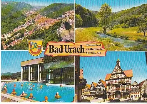 Bad Urach Mehrbildkarte gl~1980? C0475