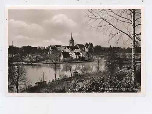 Sindelfingen Partie am See Fotokarte ngl 42.491