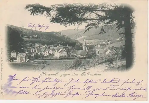 Herrenalb gegen den Falkenstein glca.1900 76.654