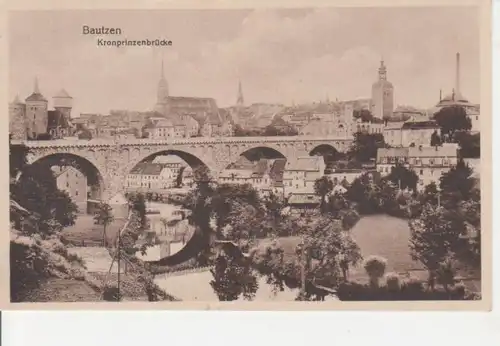 Bautzen Kronprinzenbrücke Stadtpanorama ngl 85.972
