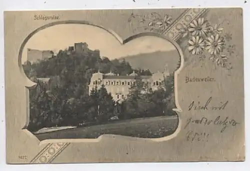 Badenweiler Schlossruine gl1902 42.554