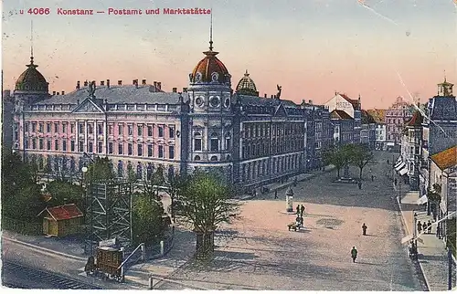 Konstanz Bodensee Postamt Marktstätte gl1924 49.698