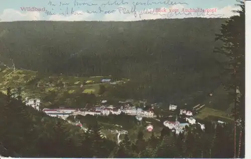 Wildbad Blick vom Auchhalderkopf gl1912 76.717