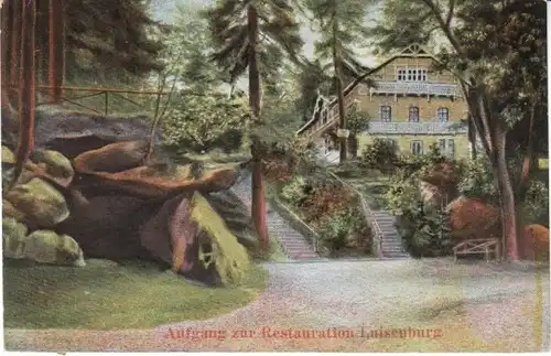Fichtelgebirge Restauration Luisenburg gl1905 22.138