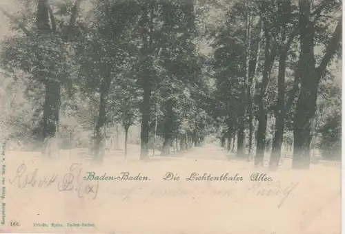 Baden-Baden Lichtenthaler Allee gl1898 76.828