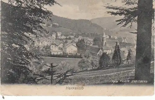 Herrenalb Schwarzwald Teilansicht bahnpgl1906 26.331