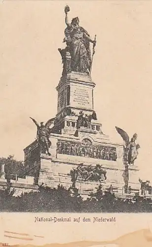 Nationaldenkmal auf dem Niederwald um 1900 ngl B1.815