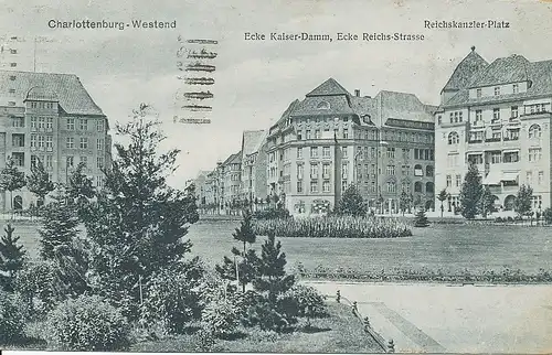 B.-Charlottenburg Reichskanzler-Platz gl1921 117.173