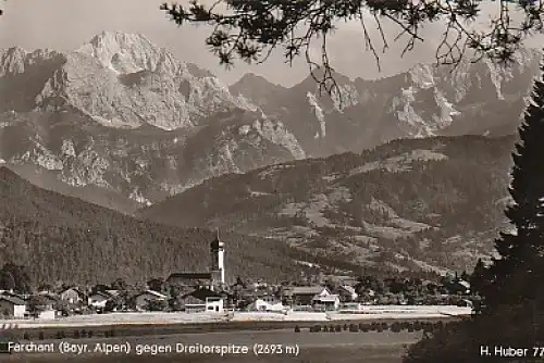 Farchant (Bayr.Alpen) gegen Dreierspitze gl1958 B1.886
