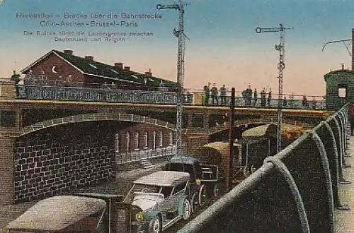 Herbesthal (Lontzen) Grenzbrücke feldpgl1914? B1.905