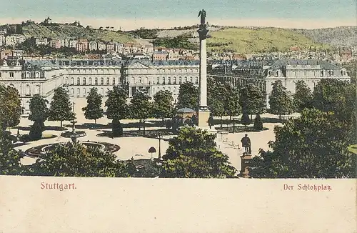 Stuttgart Der Schloßplatz ngl 101.330