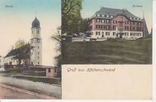 Höchenschwand Kirche und Kurhaus ngl 77.139