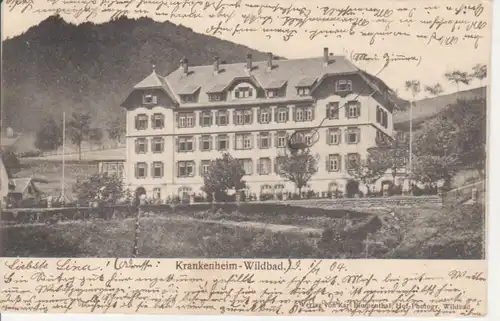 Wildbad Schwarzwald Krankenheim gl1904 76.724