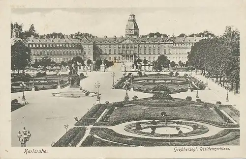 Karlsruhe Großherzogl. Residenzschloß gl1918 101.406