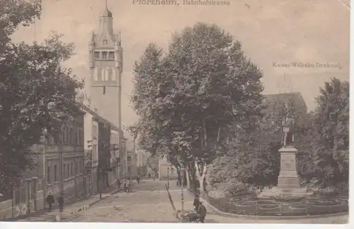 Pforzheim Bahnhofstraße Denkmal gl1908 76.680