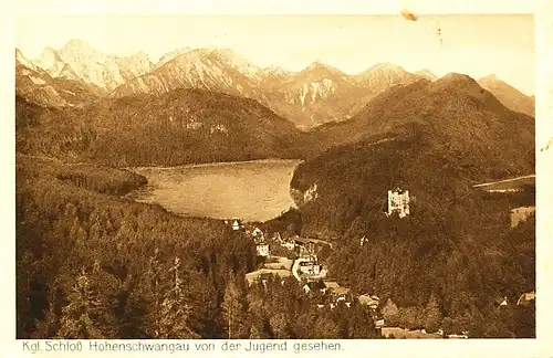 Füssen Schloss Hohenschwangau gl1918 109.323