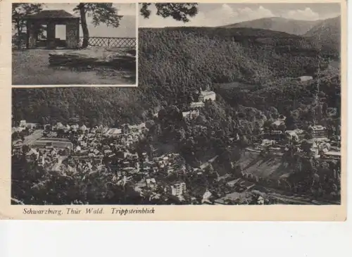 Schwarzburg Trippsteinhäuschen Panorama gl1945 88.853