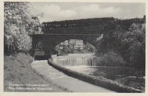 Pforzheim-Dillweissenstein Nagoldbrücke gl1935 76.688