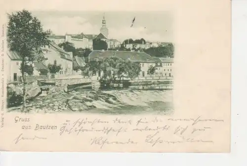 Bautzen Blick zur Stadt gl1899 85.976