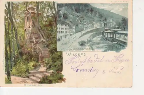 Wildbad Olgastraße Hexenturm gl1899 76.704