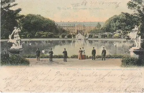 Stuttgart Anlagensee mit Publikum gl1901 49.596