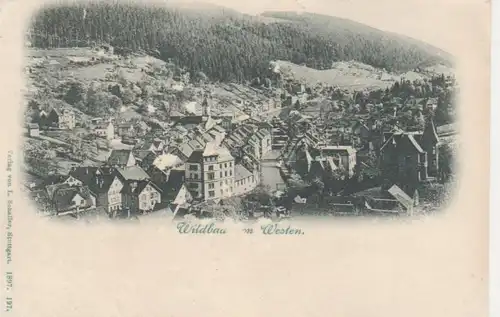 Wildbad Gesamtansicht von Westen ngl 76.715