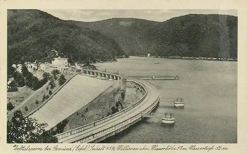 Urfttalsperre bei Gemünd (Eifel) gl1937 110.866