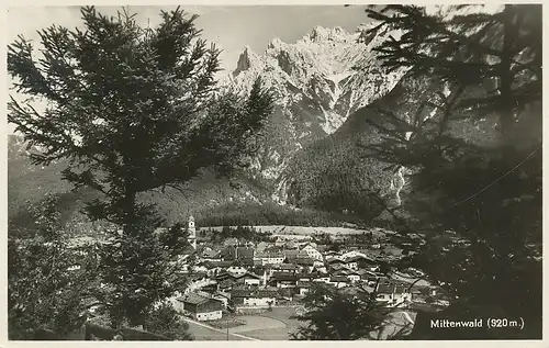 Mittenwald Panorama mit Karwendel ngl 126.102